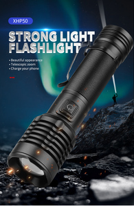 500lumen 200m XHP50 Led đèn pin không thấm nước 18650 <span class=keywords><strong>Torch</strong></span> <span class=keywords><strong>5</strong></span> chế độ cắm trại câu cá đèn lồng USB sạc zoom đèn - Product Image 2