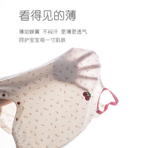 Combinaison à bretelles pour bébé fille, en coton d'été, avec imprimé cerise, tissu fin pour nouveau-nés - Product Image 2