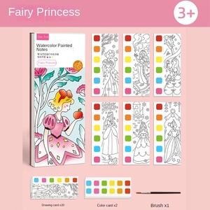 Libro de Colorear con Acuarelas <span class=keywords><strong>para</strong></span> Niños PP TOYS, con Papel <span class=keywords><strong>para</strong></span> Dibujar y <span class=keywords><strong>Pintar</strong></span>, 4.5 Pulgadas, Juego de Juguetes de Dibujo Unisex - Product Image 6