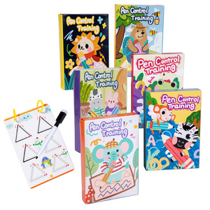 Nouvelle vente chaude <span class=keywords><strong>Montessori</strong></span> enfants Puzzle jouet papier coloré mot cahier d'exercices adapté à l'éducation de la petite enfance - Product Image 3
