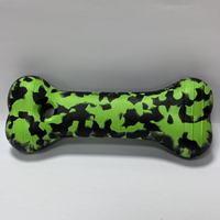 Jouet à mâcher classique et mignon en forme d'os pour chien, durable, en mousse EVA écologique, pour usage quotidien, anti-ennui, coloré avec corde