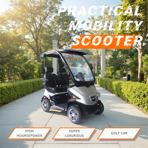Scooters électriques à quatre roues pour terrain de golf, haute puissance, pneus larges, longue autonomie, divers terrains pour adultes et personnes âgées - Product Image 1