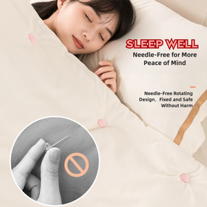 Wrinkle-Free Quilt Grippers Child Safe No Pins System 8-Pack Soft Duvet Fasteners Comforter Holder Clips for <strong>Crib</strong>/Adult Beds - Product Image 4