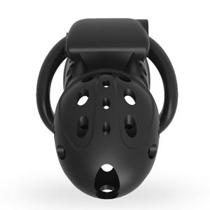 Dispositif de chasteté pour homme, respirant, avec verrouillage, dispositif de chasteté à choc électrique, cage à oiseaux - Product Image 2