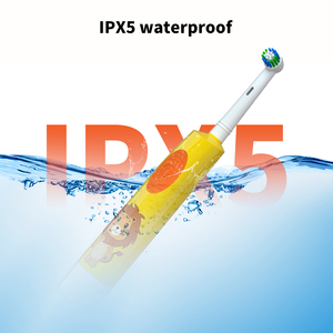 HL-198 แปรงสีฟันไฟฟ้าแบบหมุนสำหรับเด็ก ขนแปรงนุ่ม 1 โหมดทำความสะอาด ตัวจับเวลา 2 นาที กันน้ำ ใช้งานร่วมกับออรัล-บีได้ - Product Image 5
