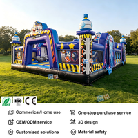Château gonflable commercial extérieur pour enfants, thème astronaute de dessin animé mignon, aire de jeux gonflable pour fêtes en plein air