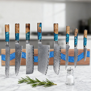 Nouveau support à <span class=keywords><strong>couteaux</strong></span> en bois d'acacia et résine avec bande magnétique en métal pour le <span class=keywords><strong>rangement</strong></span> des <span class=keywords><strong>couteaux</strong></span> de <span class=keywords><strong>cuisine</strong></span> sur le mur - Product Image 1