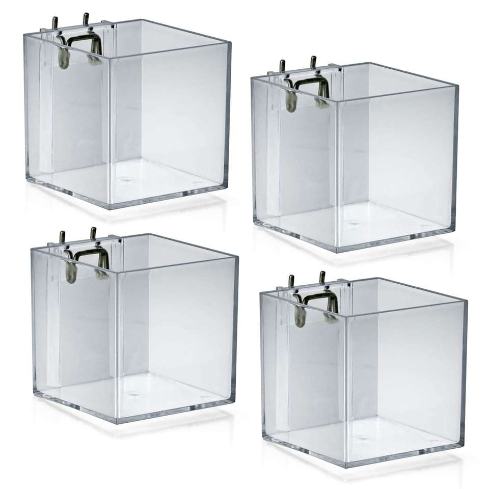 Acrylic Slat Wall Containers - Eco-Friendly Display Bins