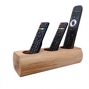 Solid Wood 5-Layer Modern Remote <b>Control</b> <b>Holder</b> Organizer for Sofa Side Table - Product Image 5