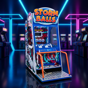 Storm Balls Coin Operated Arcade <b>Machine</b> Stomp Ball Simulator <b>Amusement</b> Park Equipment Ticket Redemption Game for Kids Zone - Product Image 4