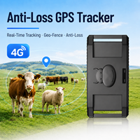 Traceur GPS 4G pour bétail avec batterie 10000 mAh, étanche IP67, positionnement GPS/GLONASS, suivi en temps réel et stockage sur le cloud