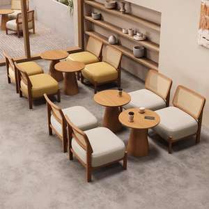 طاولة وكرسي جديد لمحلات الشاي بالحليب ومقاهي الكتب لعام <span class=keywords><strong>2026</strong></span>، طاولة وكرسي للمفاوضات والاسترخاء، مجموعة طاولة وكرسي لمقهى - Product Image 4