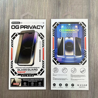 Protecteur d'écran Portable Anti-Peeping Film pour iPhone 16 Consumer Electronics Accessoire de téléphone portable Boîte d'emballage en carton