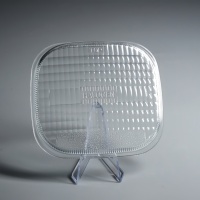 Fournisseur Forme de taille personnalisée Moule pressé résistant à la chaleur à haute teneur en borosilicate Couvercle de lentille en verre pour phare