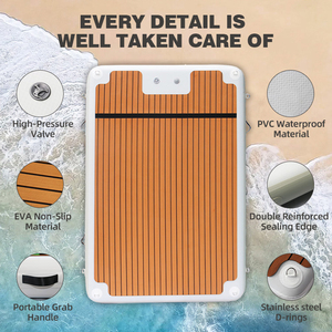 Kích thước tùy chỉnh nước Dock nền tảng Inflatable nổi cho giải trí Yoga gia đình kỳ nghỉ - Product Image 2