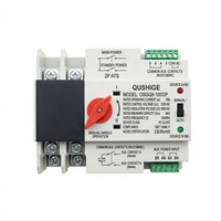 Saklar Transfer Otomatis Daya Ganda 2P 63A 230V ATS Manual Auto DIN Rail Cadangan Generator Utilitas