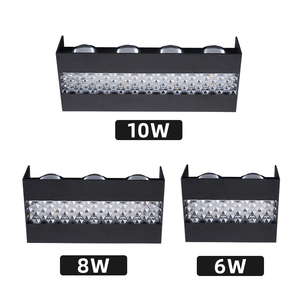 Lámpara de Pared <span class=keywords><strong>LED</strong></span> para Exteriores, Montaje en Pared, AC85-265V, 10W/8W/6W, ABS, 2700K, Blanco Cálido Suave, 1 Año de Garantía, para Patio, Hogar, Bar, Oficina - Product Image 3