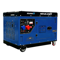 Soudeuse diesel silencieuse Newland 8KW, alternateur triphasé 8kva personnalisé avec design moderne, tension personnalisable