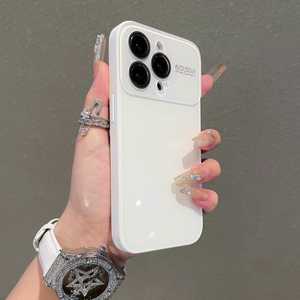 Nouvelle coque de téléphone tendance avec grande fenêtre texturée givrée pour <span class=keywords><strong>iPhone</strong></span> <span class=keywords><strong>12</strong></span> 13 14 15 16 17 <span class=keywords><strong>Pro</strong></span> Max avec film de protection d'objectif HD et protection arrière antichoc - Product Image 6