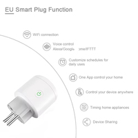 Enchufe Inteligente con Monitor de Energía WiFi Mesh Tuya para la UE, Doble Corriente 16A, Módulos ESP32/EPS8266, Firmware Esp Home Personalizable