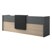 Bureau de réception de bureau, design simple et moderne, mobilier commercial, comptoir de consultation, caisse enregistreuse