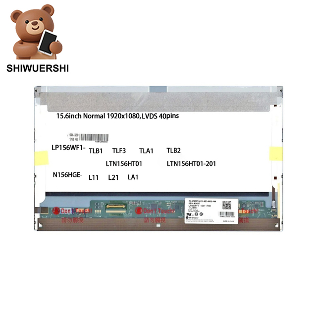 Wholesale Original 15.6" Laptop Lcd Normal Screen LP156WF1 TLB1 TLF3 TLA1 TLB2 LTN156HT01 LTN156HT01-201 N156HGE L11 L21 LA1