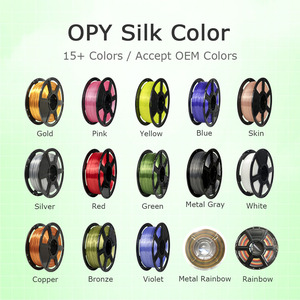 Filamento de Seda OPY 1.75mm 1kg PLA Doble Color Brillante Material para Impresora 3D Oro Plata Cobre Blanco Filamento de Seda - Product Image 5