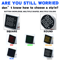 Medidores de Panel de Voltímetro y Amperímetro LED de Doble Pantalla con Indicadores Digitales Pequeños Tipo AD112-50