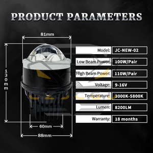3 inch Sương Mù Ánh sáng LED H11 H8 H11 led foglight ba màu HB4 HB3 1860 6SMD đèn sương mù chiếu 3 inch hổ phách trắng sương mù - Product Image 6