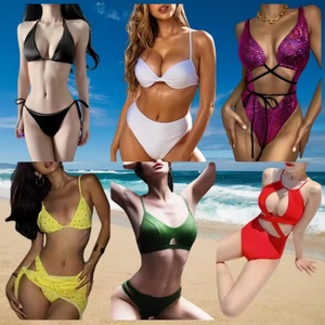 Venta al por mayor de fábrica Ttn: Nuevas fardos mixtos de bikinis sexys de lujo para playa, de marca, a bajo precio, en liquidación. - Product Image 1