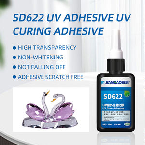 <span class=keywords><strong>Colle</strong></span> UV transparente et sans trace, durcissable aux UV, acrylique, métal, plastique, ABS PC, plexiglas, adhésif sans ombre à séchage rapide - Product Image 3