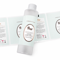 Étiquette adhésive personnalisée durable et écologique pour cosmétiques, autocollant avec logo en feuille d'or pour flacon de soin de la peau, parfum, huile essentielle