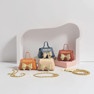 Contenedor de Joyería de Cuero PU Personalizado de Lujo Europeo con Bolsa Portátil con Asa, Nuevo Estilo, Bolsa de Regalo para Dulces de Boda con Lazo - Product Image 3