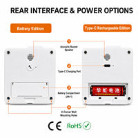 Timer Visual Isi Ulang 60 150 Menit Tipe-C, Jam Meja Senyap Pomodoro, Penghitung Waktu Ujian Belajar, CE RoHS OEM ODM