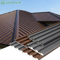 Panneau sandwich imperméable en aluminium pour toiture, avec âme en PU, aspect tuile, pour villa résidentielle