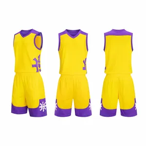 Setelan pakaian olahraga basket Unisex, setelan Jersey pengendara sepeda motor motif kosong, pakaian olahraga basket desain Logo kustom untuk pria