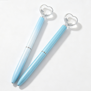 Bulk Supply Heart Big Diamond Top Metal Ballpoint Pen Custom Logo For Holiday Wedding Promotional Gifts - Product Image 1