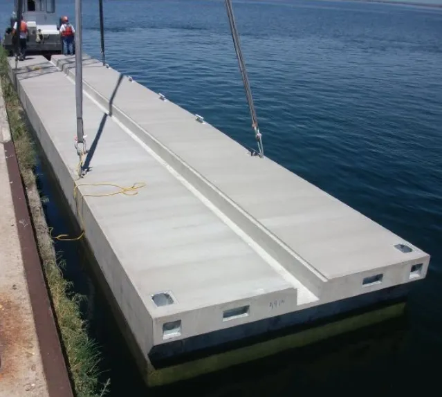 Yacht Sailing Modular Concrete Dock Floating Pontoon Dock Aluminum