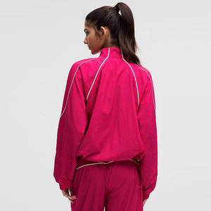 Biểu Tượng Tùy Chỉnh Phụ Nữ Nylon Áo Gió Tracksuit Set Train Trọng Lượng Nhẹ Áo Khoác Ngoài Trời Chạy Cho Nam Giới - Product Image 2