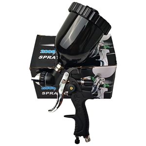 Kit de <span class=keywords><strong>pistolet</strong></span> à <span class=keywords><strong>peinture</strong></span> HVLP noir, buse de 1,4 mm, alimentation par gravité, pulvérisateur de <span class=keywords><strong>peinture</strong></span> à air pour automobile, <span class=keywords><strong>pistolet</strong></span> à <span class=keywords><strong>peinture</strong></span> professionnel - Product Image 1
