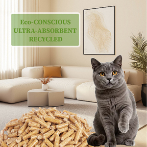 Arena para Gatos Ecológica de Fibra de Guisante a Base de Madera de Pino, Libre de Polvo, Biodegradable, Altamente Absorbente, Control de Olores, Aglutinación Natural - Product Image 1