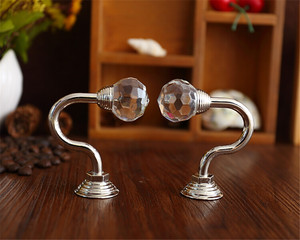 Facy Hiện Đại Phong Cách Vòi Hoa Sen Móc Tường Tieback Phụ Kiện Rèm, Rèm Thủy Tinh Móc - Product Image 6