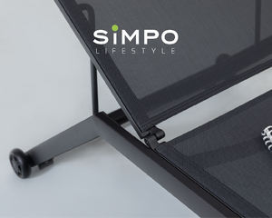 SIMPOLIFESTYLE Mobilier d'extérieur haut <span class=keywords><strong>de</strong></span> gamme, lit <span class=keywords><strong>de</strong></span> repos <span class=keywords><strong>de</strong></span> jardin, tissu <span class=keywords><strong>de</strong></span> luxe, terrasse, hôtel, chaise longue <span class=keywords><strong>de</strong></span> <span class=keywords><strong>piscine</strong></span>, chaise en aluminium - Product Image 4