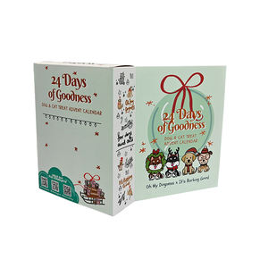 Custom <b>Empty</b> Advent Calendar Christmas Cardboard <b>Box</b> with UV Coating and Embossing Printing - Product Image 1