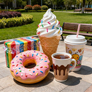 Giant Ice Cream <span class=keywords><strong>Cone</strong></span> Store front Kunst Fiberglas Skulptur Harz Retail Display Shop Dekor für Shopping Mall Promotions - Product Image 6