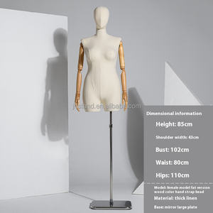 Maniquí de torso femenino gordo de talla grande al por mayor maniquí de <span class=keywords><strong>mujer</strong></span> de cadera grande con pantalones de exhibición de piernas - Product Image 6