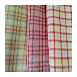 Tissu en laine et polyester double face à carreaux épais, tissé, lourd, pour vêtements d'hiver pour filles : manteau, cape, costume, veste - Product Image 2