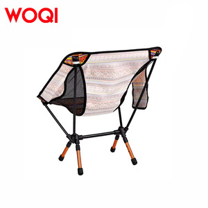 Chaise pliante de camping Woqi en alliage d'aluminium, portable, pour la pêche, le camping, en tissu Oxford, style ethnique - Product Image 5