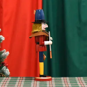 Wooden Hunter Nutcracker Christmas Decoration-Elegant And Traditional Festive Ornament