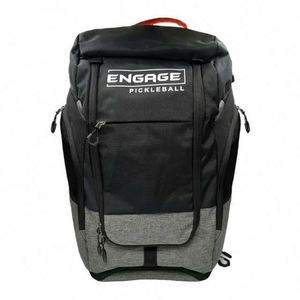 Muestra gratuita de bolsas de pádel de poliéster de alta calidad, mochila para raqueta con diseño de moda y logotipo personalizado - Product Image 1